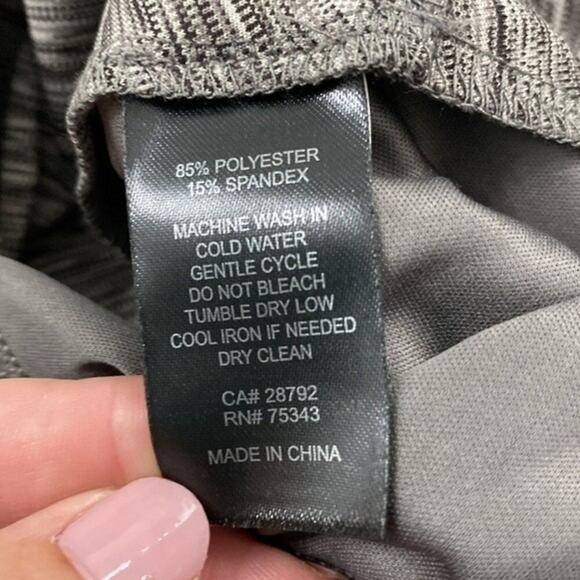 Nicole Miller Pull On Pants Gray Space Dye Lounge Sweats Drawstring Size 3X New - Picture 6 of 11